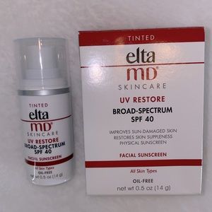 EltaMd UV restore SPF 40 tinted oil-free travel size NIB